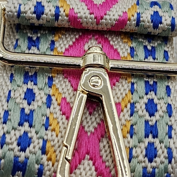 Alba Unisex 2" Wide Aztec Tribal Pattern Guitar Strap - Picture 6 of 8